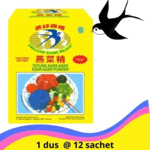 AGAR AGAR SWALLOW PUTIH @12bks